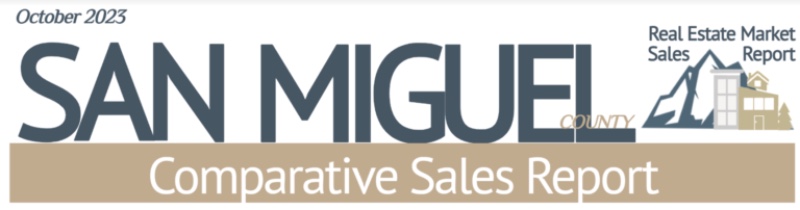 October ’23, the real estate market in San Miguel County 2