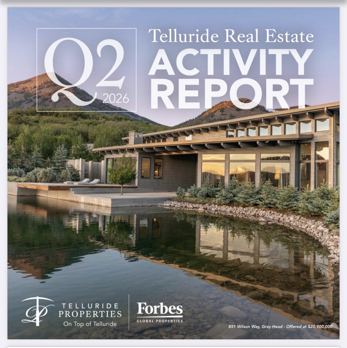 Q2 2026 Telluride Real Estate Activity Report